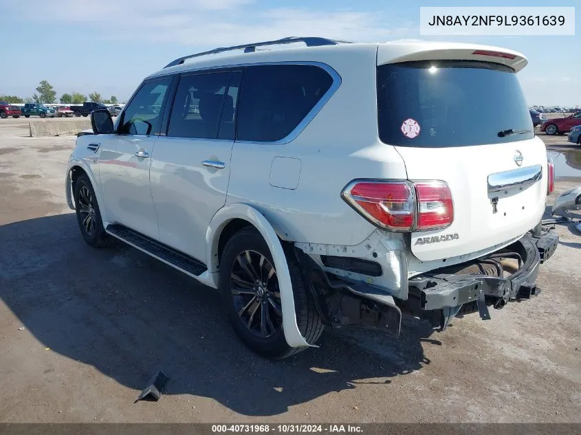 JN8AY2NF9L9361639 2020 Nissan Armada Platinum 2Wd