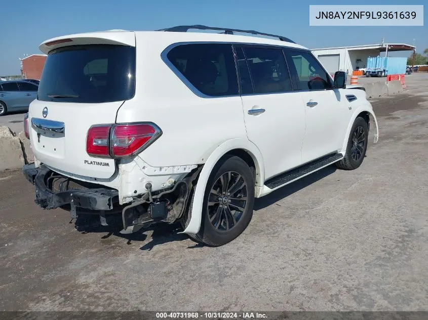 JN8AY2NF9L9361639 2020 Nissan Armada Platinum 2Wd