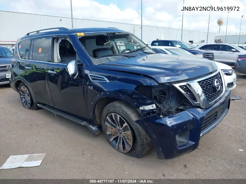 2020 Nissan Armada Sl 4Wd VIN: JN8AY2NC9L9619972 Lot: 40777107