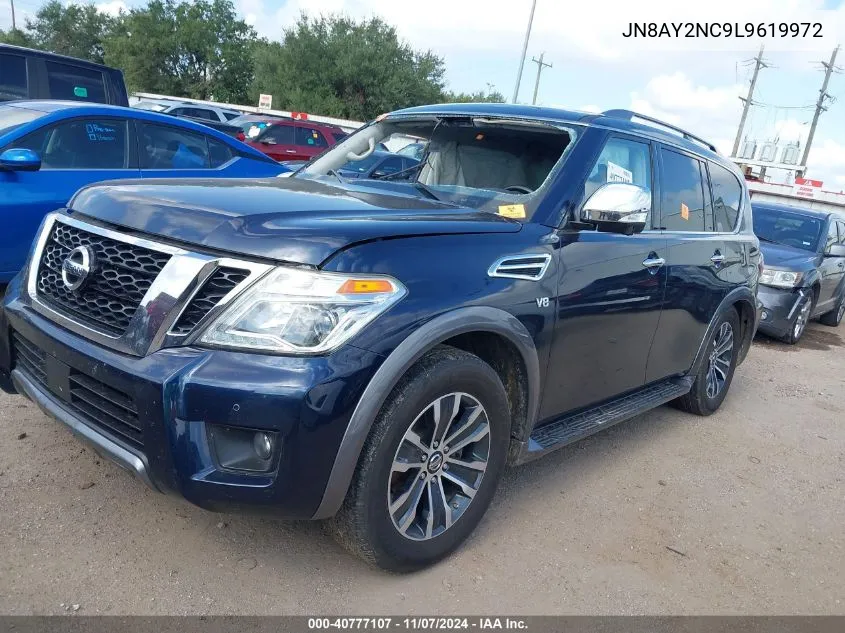 2020 Nissan Armada Sl 4Wd VIN: JN8AY2NC9L9619972 Lot: 40777107