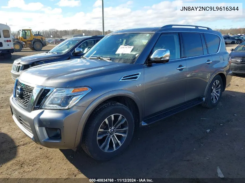 JN8AY2NC9L9616344 2020 Nissan Armada Sl 4Wd