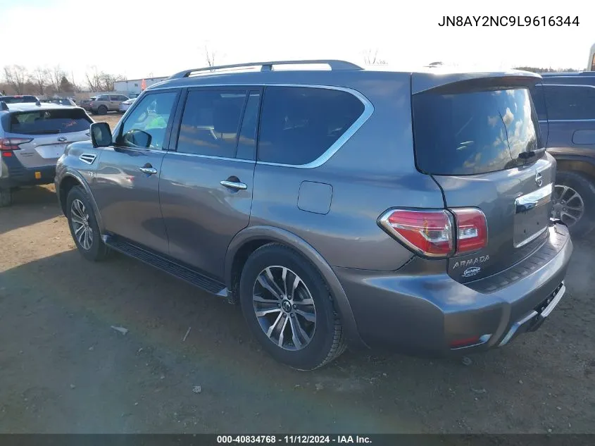 JN8AY2NC9L9616344 2020 Nissan Armada Sl 4Wd