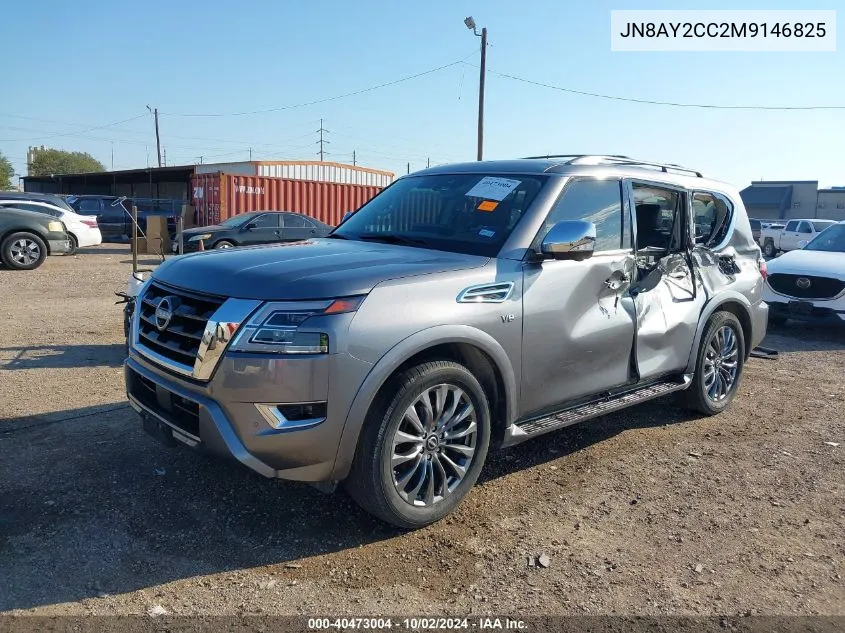 2021 Nissan Armada Platinum 2Wd VIN: JN8AY2CC2M9146825 Lot: 40473004