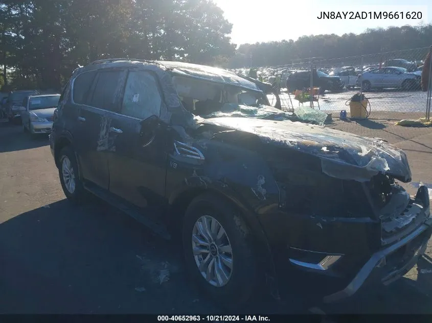 2021 Nissan Armada Sv 4Wd VIN: JN8AY2AD1M9661620 Lot: 40652963