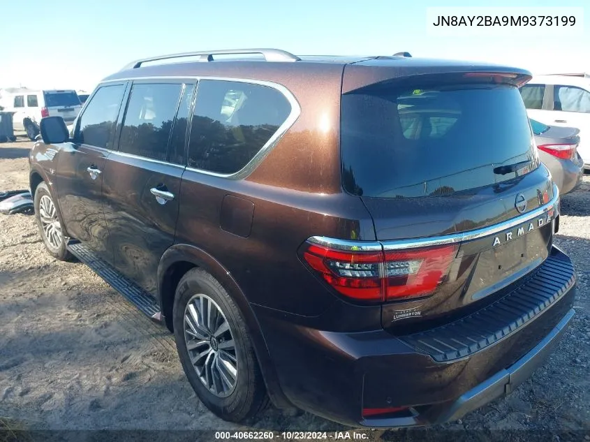 2021 Nissan Armada Sl 2Wd VIN: JN8AY2BA9M9373199 Lot: 40662260