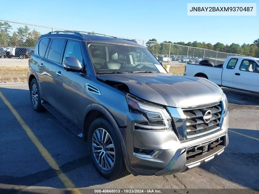 2021 Nissan Armada Sl 2Wd VIN: JN8AY2BAXM9370487 Lot: 40668013