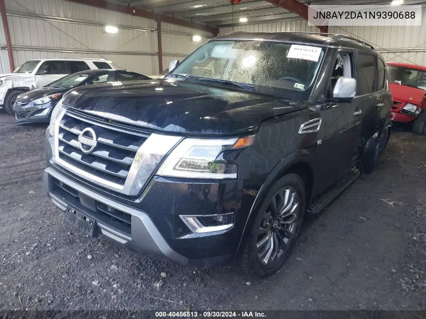 2022 Nissan Armada Platinum VIN: JN8AY2DA1N9390688 Lot: 40456513