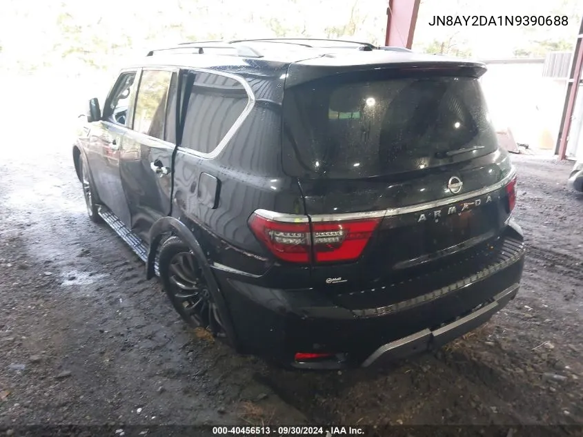 2022 Nissan Armada Platinum VIN: JN8AY2DA1N9390688 Lot: 40456513