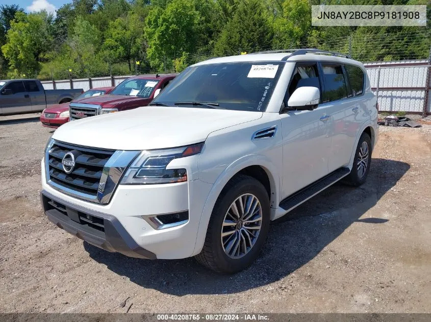 2023 Nissan Armada Sl 2Wd VIN: JN8AY2BC8P9181908 Lot: 40208765