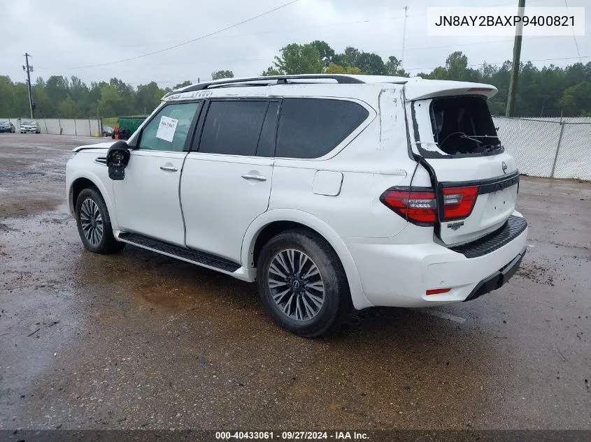 2023 Nissan Armada Sl 2Wd VIN: JN8AY2BAXP9400821 Lot: 40433061