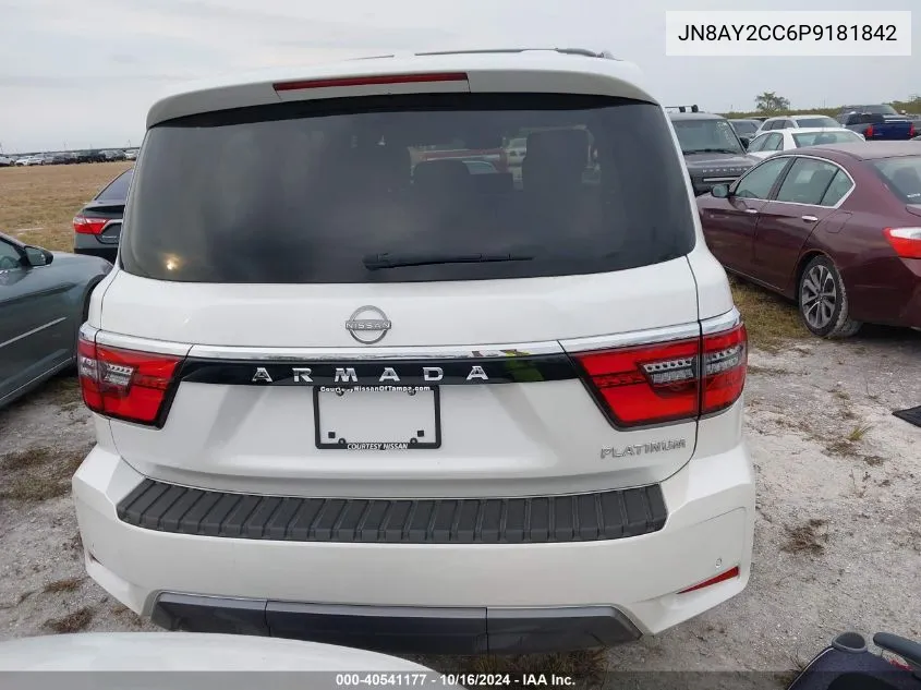 2023 Nissan Armada Platinum 2Wd VIN: JN8AY2CC6P9181842 Lot: 40541177