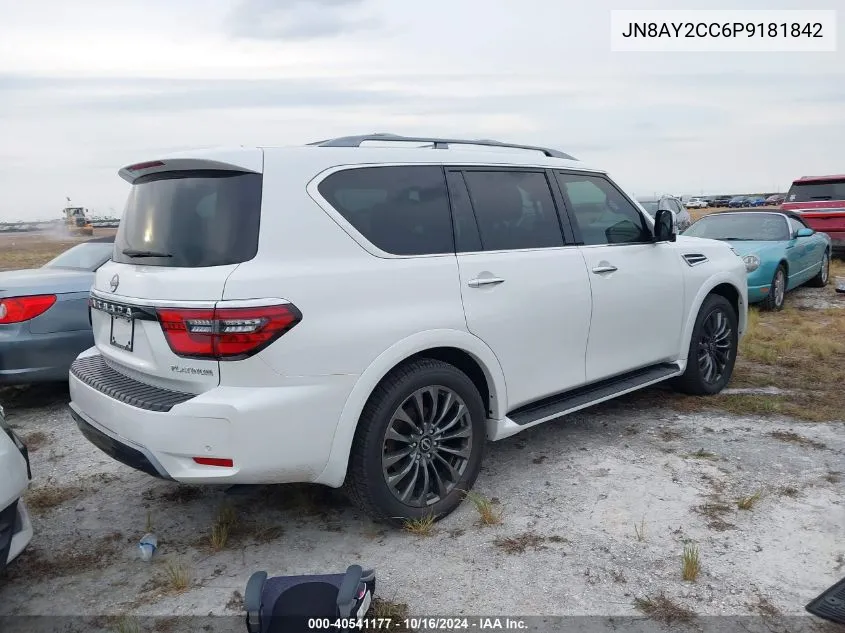 2023 Nissan Armada Platinum 2Wd VIN: JN8AY2CC6P9181842 Lot: 40541177