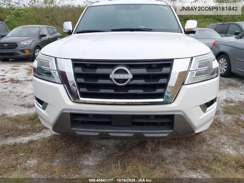 2023 Nissan Armada Platinum 2Wd VIN: JN8AY2CC6P9181842 Lot: 40541177