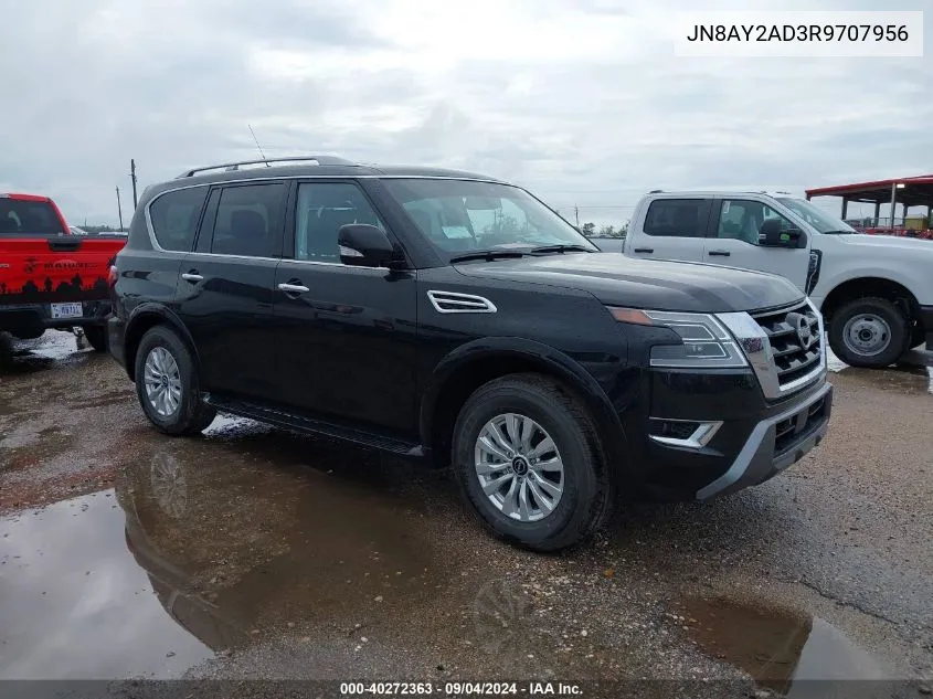 2024 Nissan Armada Sv VIN: JN8AY2AD3R9707956 Lot: 40272363