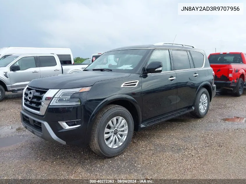 2024 Nissan Armada Sv VIN: JN8AY2AD3R9707956 Lot: 40272363