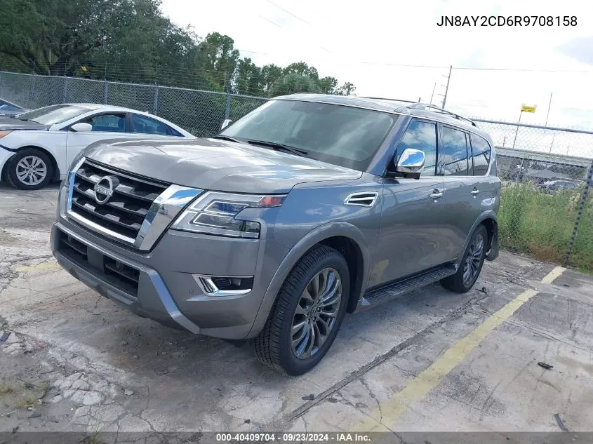 2024 Nissan Armada Platinum VIN: JN8AY2CD6R9708158 Lot: 40409704