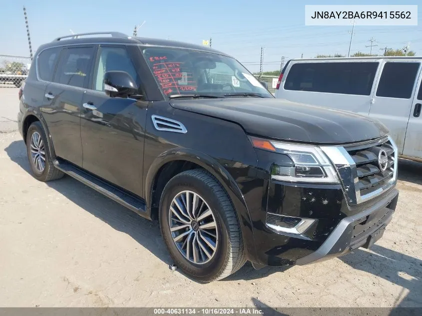 2024 Nissan Armada Sl 2Wd VIN: JN8AY2BA6R9415562 Lot: 40631134