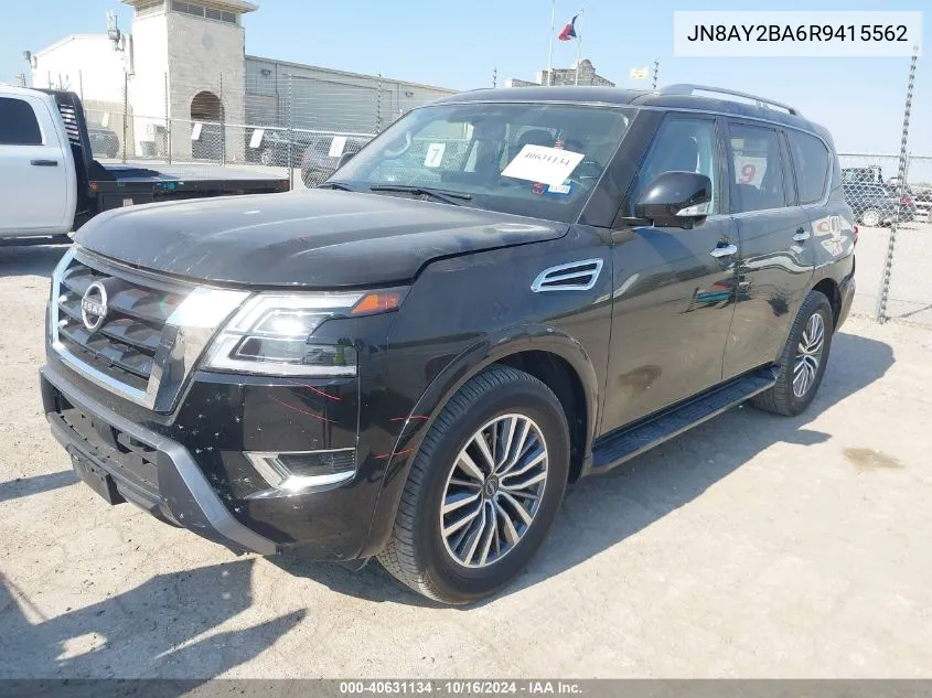 2024 Nissan Armada Sl 2Wd VIN: JN8AY2BA6R9415562 Lot: 40631134