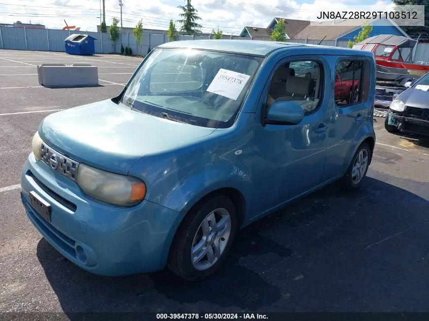 2009 Nissan Cube 1.8Sl VIN: JN8AZ28R29T103512 Lot: 40301922