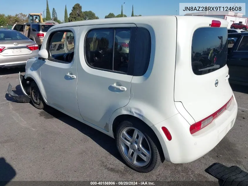 2009 Nissan Cube S/Sl VIN: JN8AZ28RX9T124608 Lot: 40156906