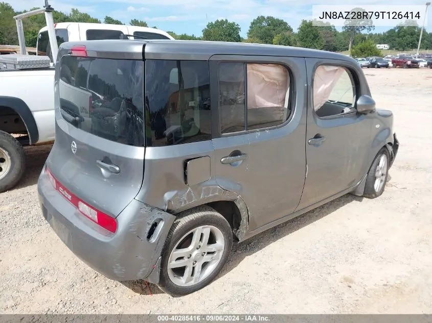 2009 Nissan Cube 1.8Sl VIN: JN8AZ28R79T126414 Lot: 40285416