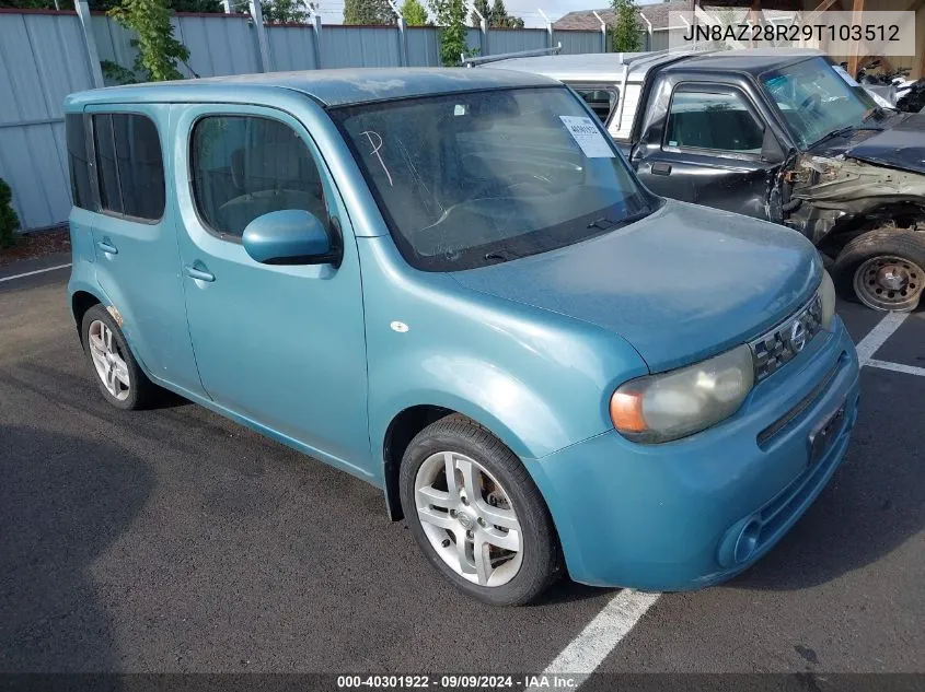 2009 Nissan Cube 1.8Sl VIN: JN8AZ28R29T103512 Lot: 40301922