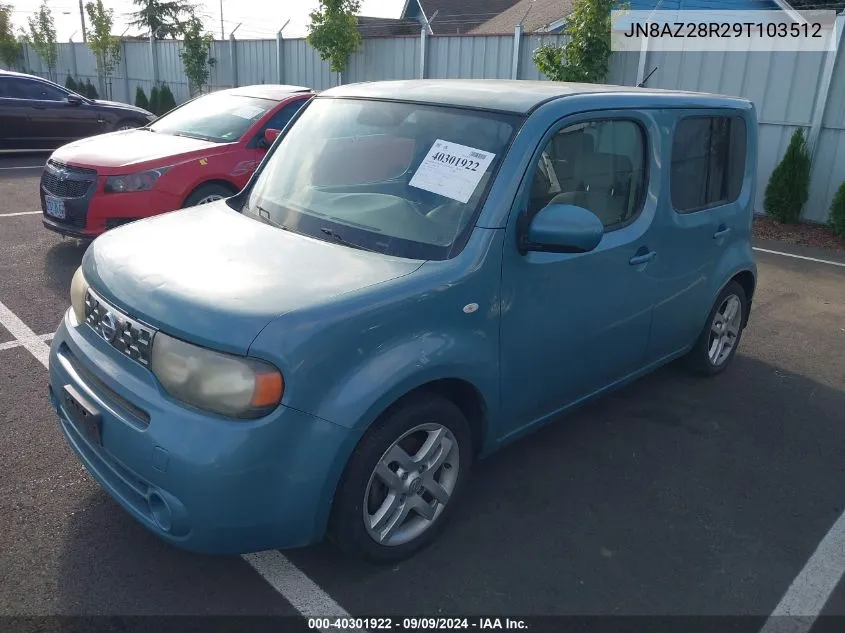 2009 Nissan Cube 1.8Sl VIN: JN8AZ28R29T103512 Lot: 40301922