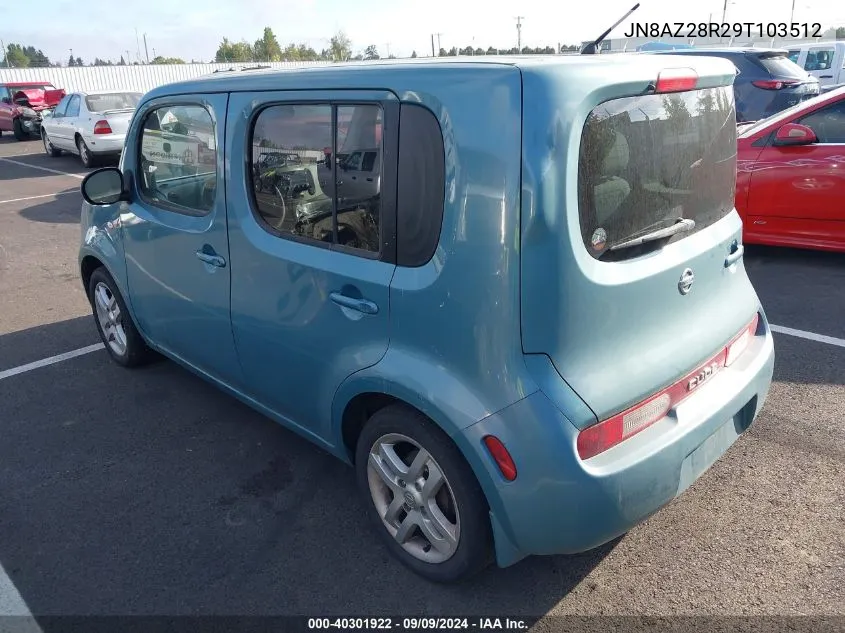 2009 Nissan Cube 1.8Sl VIN: JN8AZ28R29T103512 Lot: 40301922