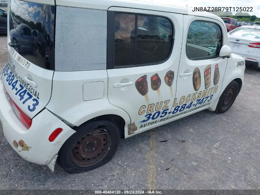 2009 Nissan Cube S/Sl VIN: JN8AZ28R79T125022 Lot: 40404120