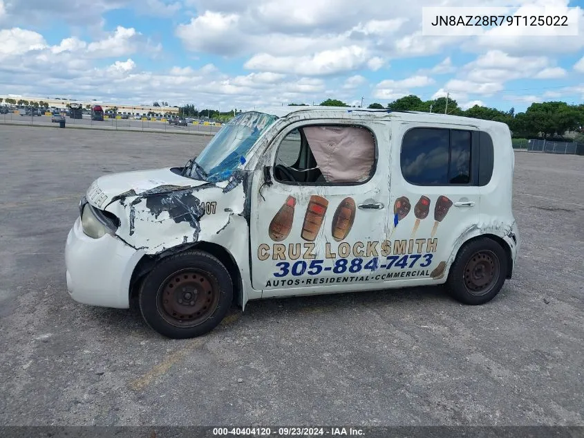 2009 Nissan Cube S/Sl VIN: JN8AZ28R79T125022 Lot: 40404120