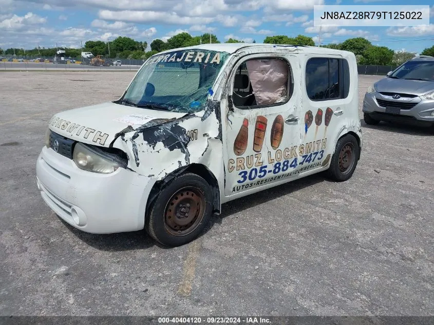 2009 Nissan Cube S/Sl VIN: JN8AZ28R79T125022 Lot: 40404120