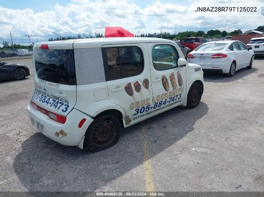 2009 Nissan Cube S/Sl VIN: JN8AZ28R79T125022 Lot: 40404120