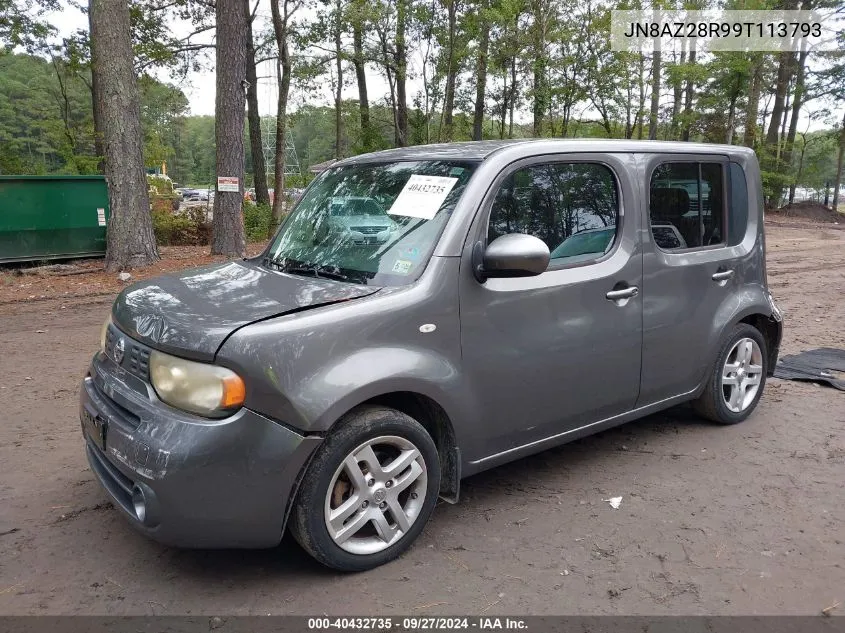 2009 Nissan Cube 1.8Sl VIN: JN8AZ28R99T113793 Lot: 40432735