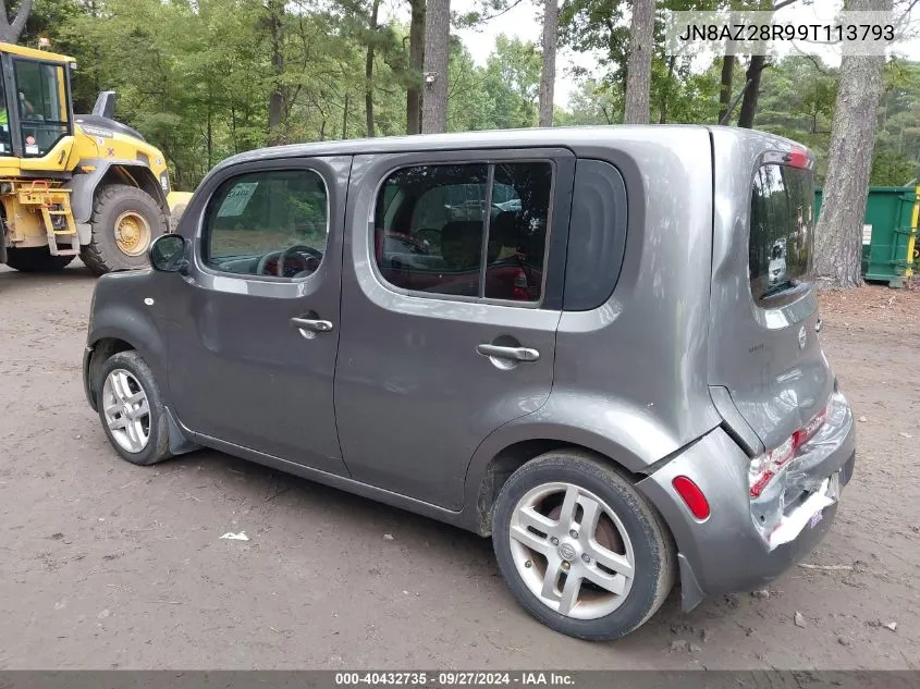 2009 Nissan Cube 1.8Sl VIN: JN8AZ28R99T113793 Lot: 40432735