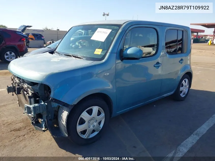 2009 Nissan Cube 1.8S VIN: JN8AZ28R79T109922 Lot: 40513516