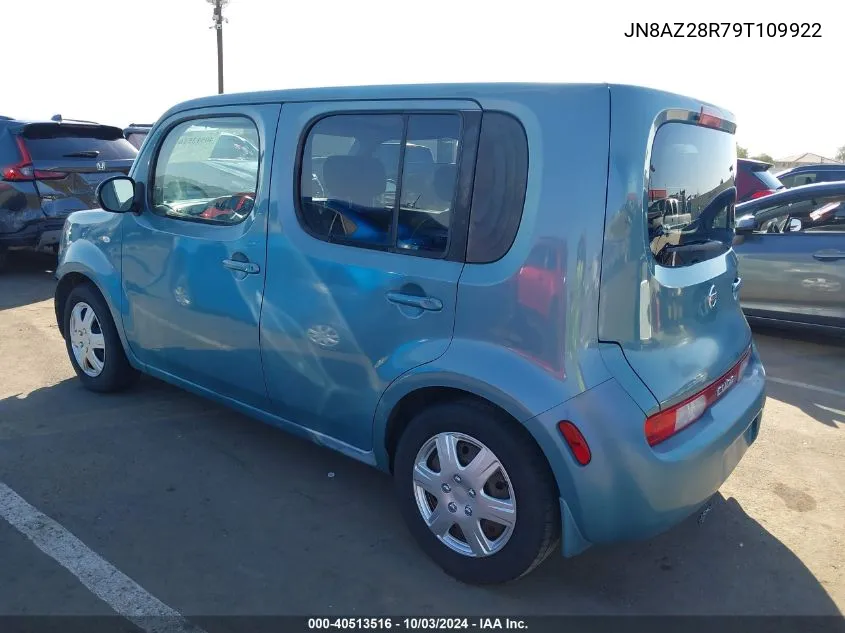 2009 Nissan Cube 1.8S VIN: JN8AZ28R79T109922 Lot: 40513516