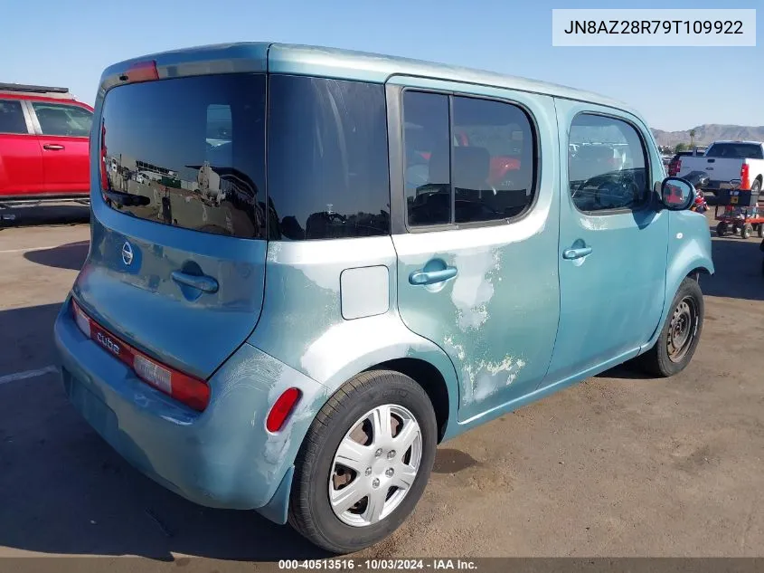 2009 Nissan Cube 1.8S VIN: JN8AZ28R79T109922 Lot: 40513516