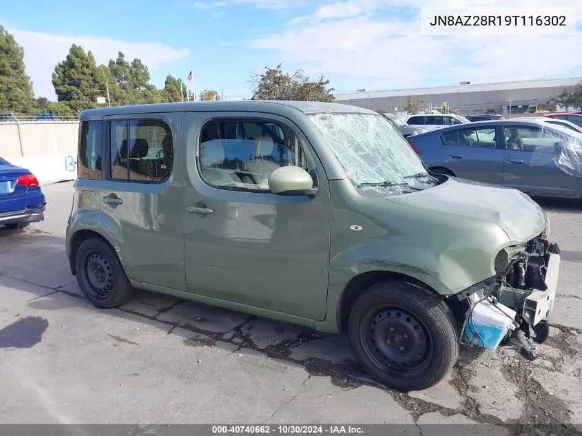 2009 Nissan Cube 1.8S VIN: JN8AZ28R19T116302 Lot: 40740662