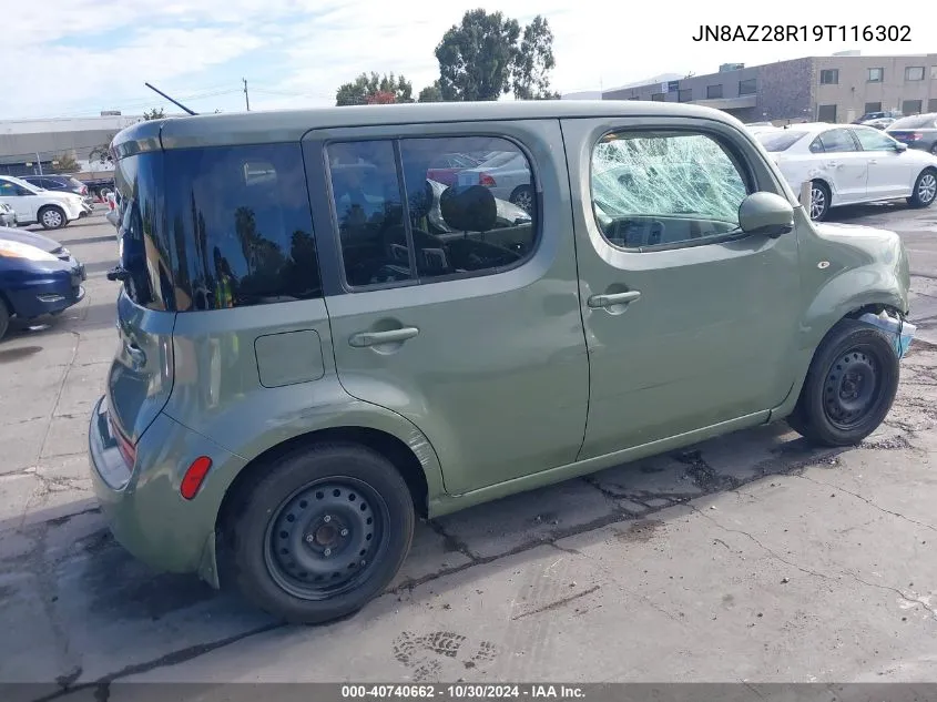 2009 Nissan Cube 1.8S VIN: JN8AZ28R19T116302 Lot: 40740662