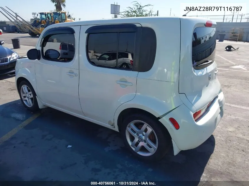 2009 Nissan Cube 1.8S VIN: JN8AZ28R79T116787 Lot: 40756061