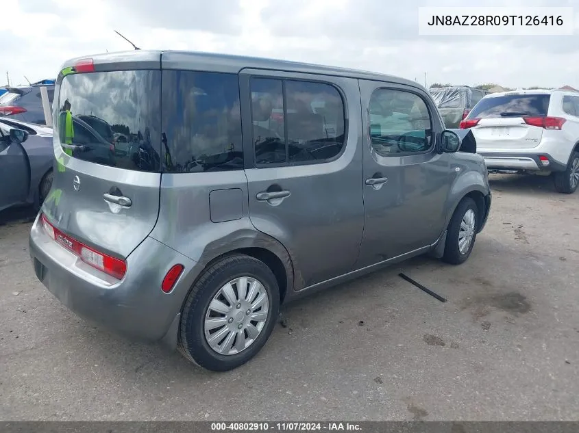 2009 Nissan Cube 1.8S VIN: JN8AZ28R09T126416 Lot: 40802910