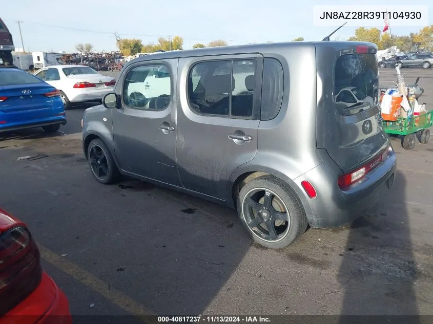 2009 Nissan Cube 1.8S VIN: JN8AZ28R39T104930 Lot: 40817237