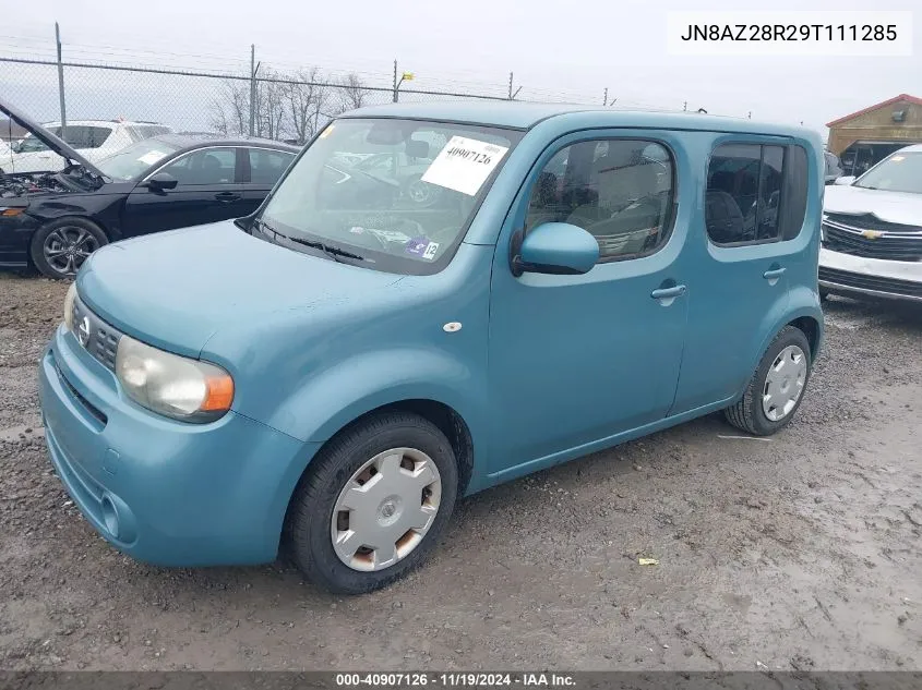 2009 Nissan Cube 1.8S VIN: JN8AZ28R29T111285 Lot: 40907126