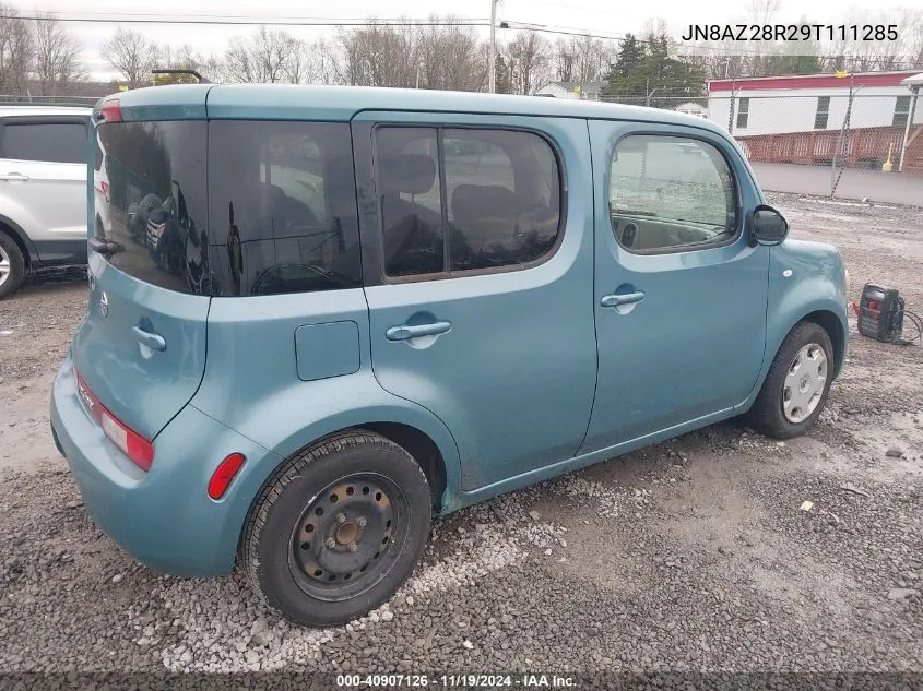 2009 Nissan Cube 1.8S VIN: JN8AZ28R29T111285 Lot: 40907126