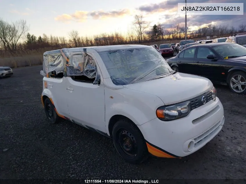 2010 Nissan Cube S/Sl/Krom VIN: JN8AZ2KR2AT166218 Lot: 12111554