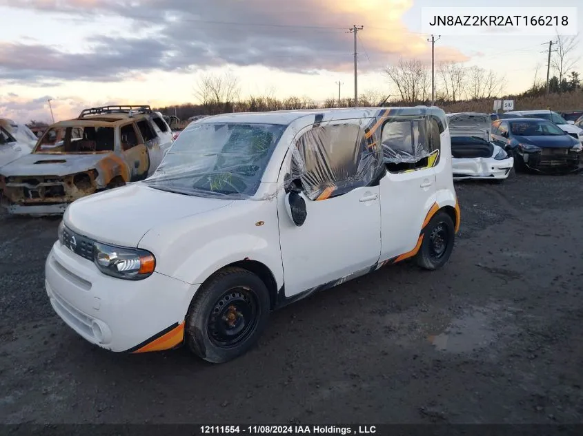 2010 Nissan Cube S/Sl/Krom VIN: JN8AZ2KR2AT166218 Lot: 12111554