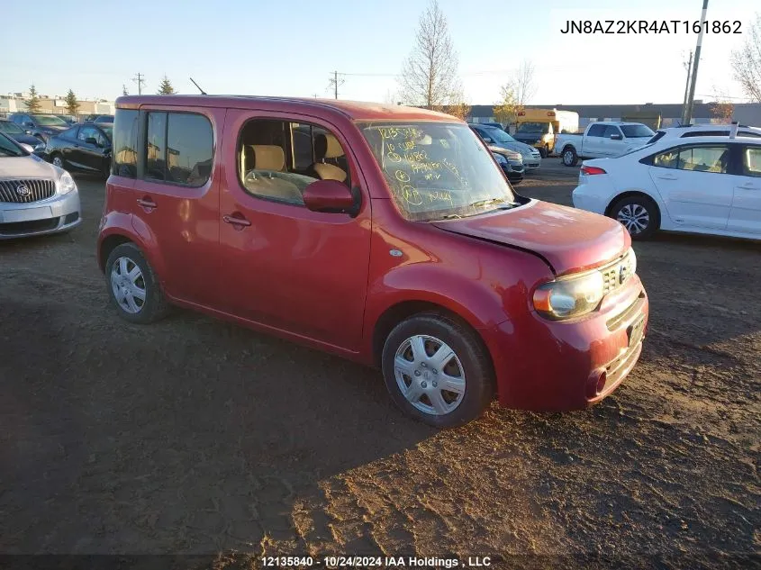 2010 Nissan Cube S/Sl/Krom VIN: JN8AZ2KR4AT161862 Lot: 12135840