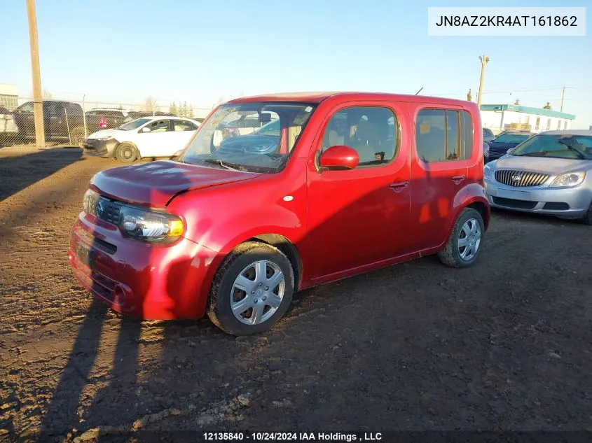 2010 Nissan Cube S/Sl/Krom VIN: JN8AZ2KR4AT161862 Lot: 12135840