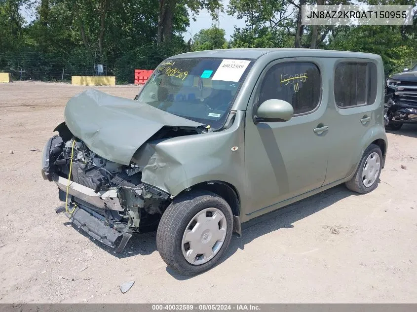 2010 Nissan Cube 1.8S VIN: JN8AZ2KR0AT150955 Lot: 40032589