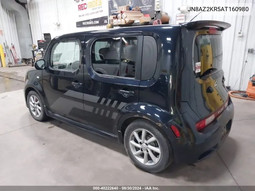 2010 Nissan Cube 1.8 Krom VIN: JN8AZ2KR5AT160980 Lot: 40222640